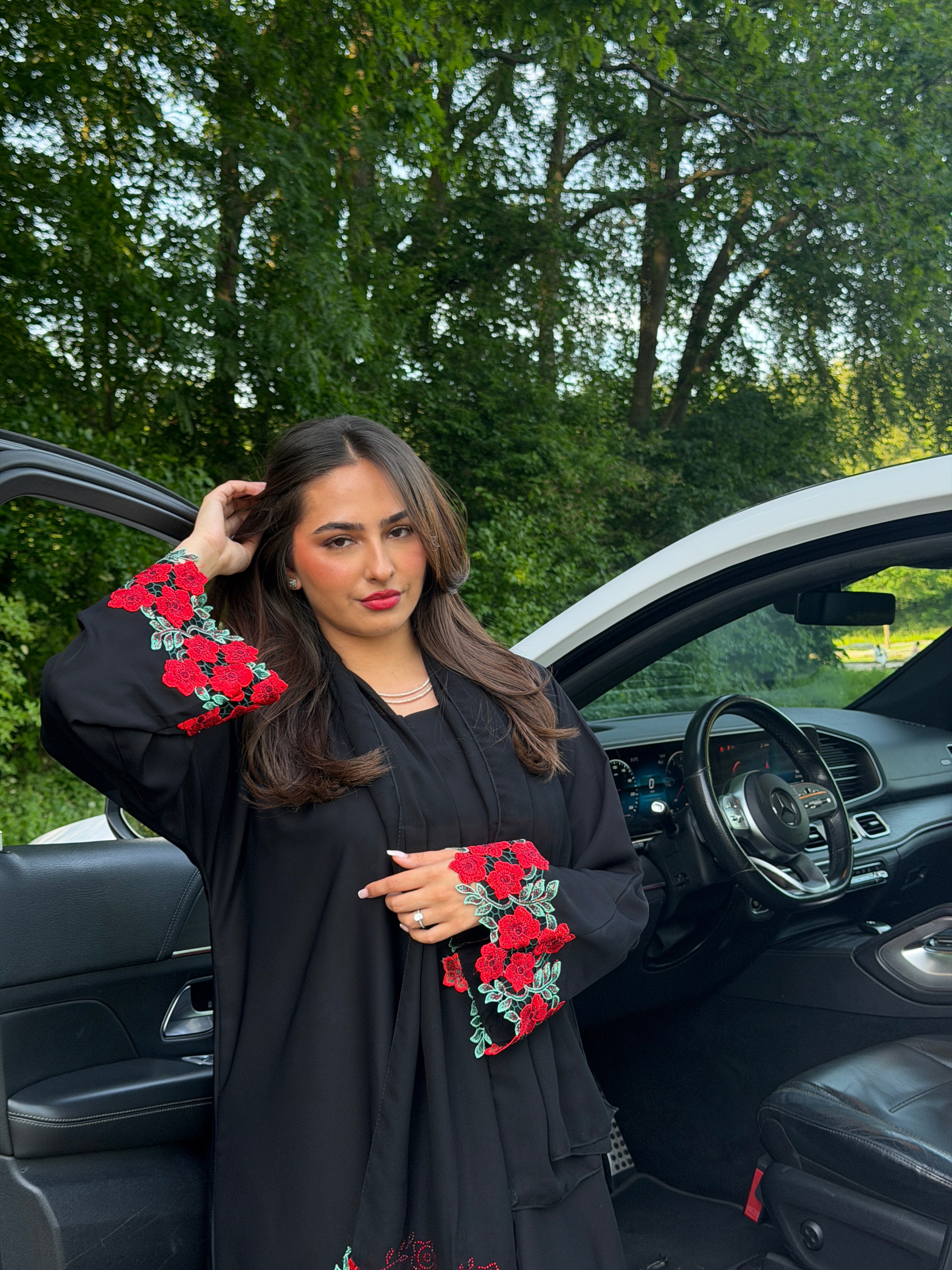 Sfifa abaya Red/Green
