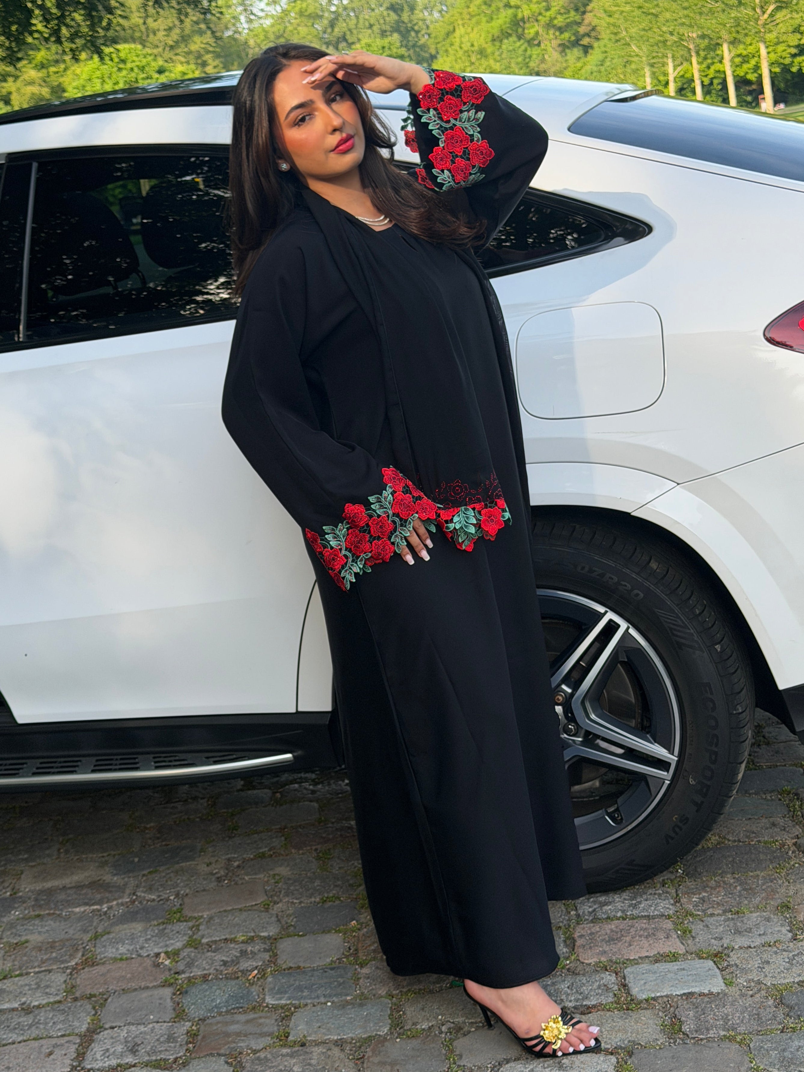 Sfifa abaya Red/Green