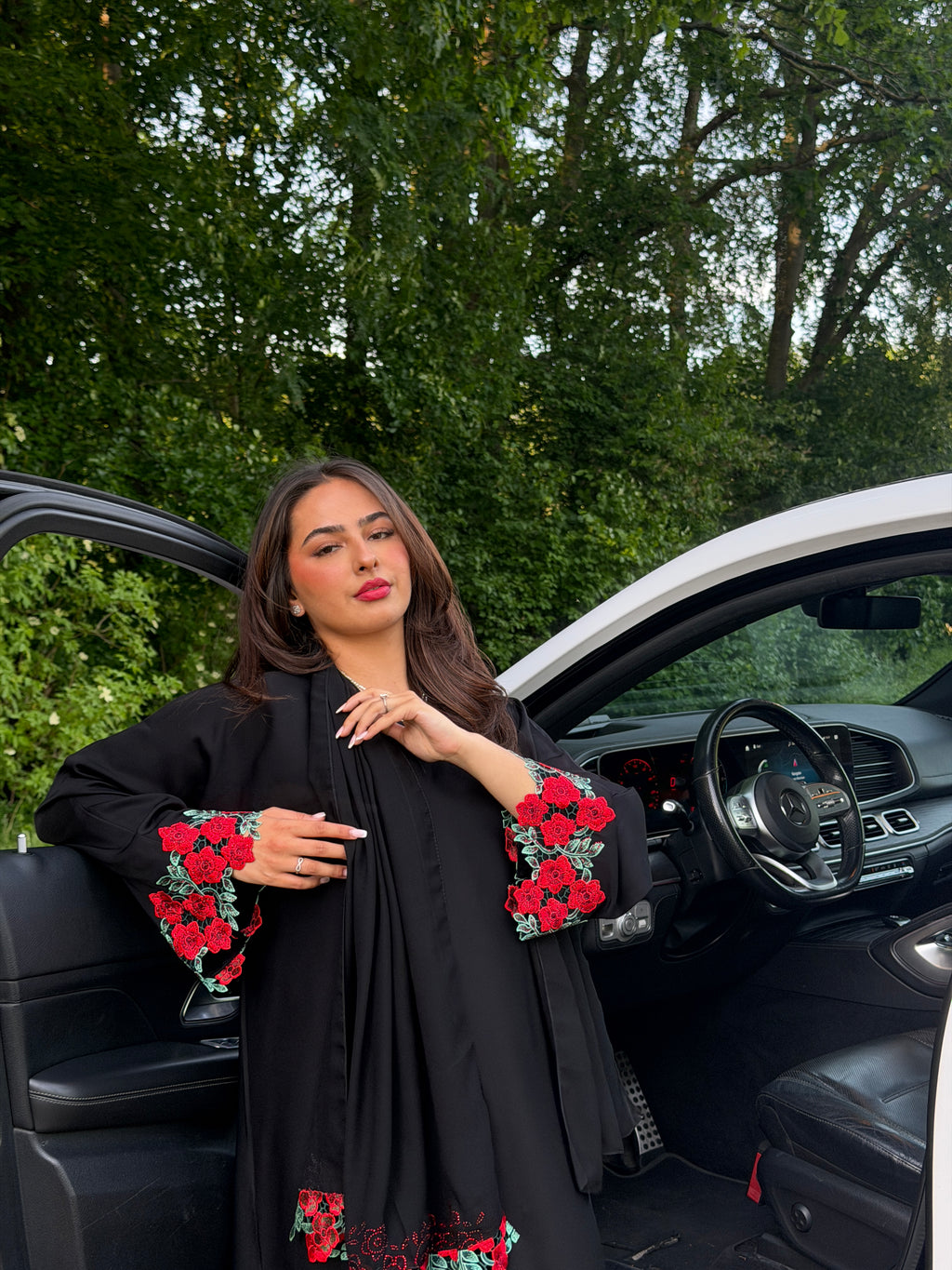 Sfifa abaya Red/Green