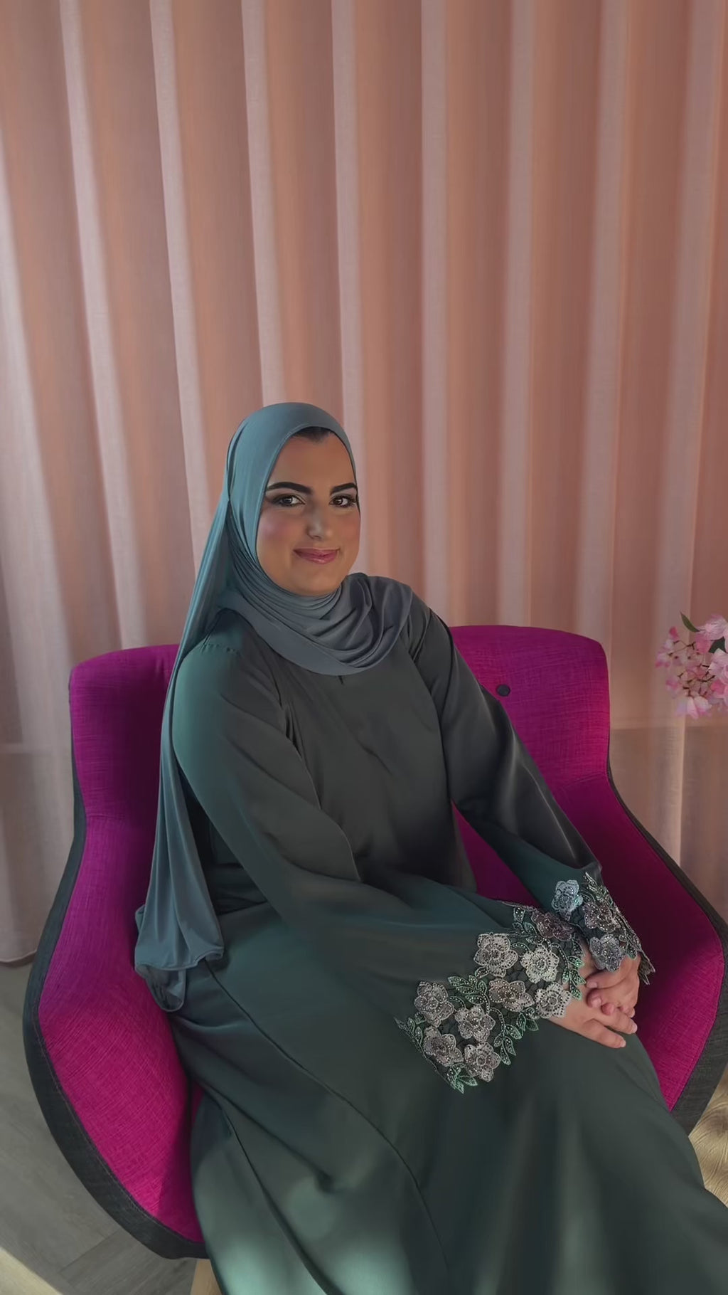 Sfifa abaya Deep Teal