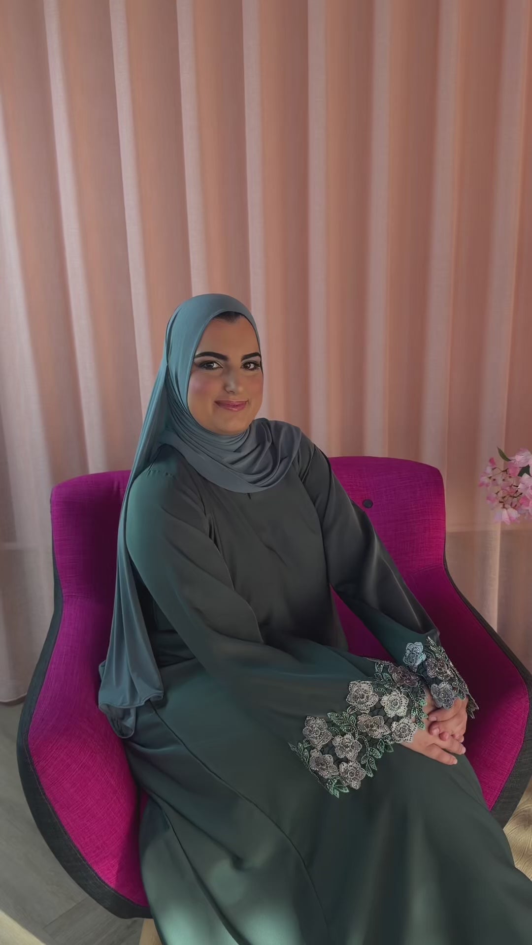 Sfifa abaya Deep Teal
